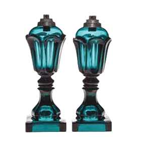 1840 Pressed Loop Stamp Lamps Value