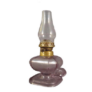 19th Century Paneled Miniature Lamp