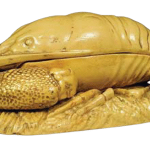 AT Yellowware Lobster Match Safe Value