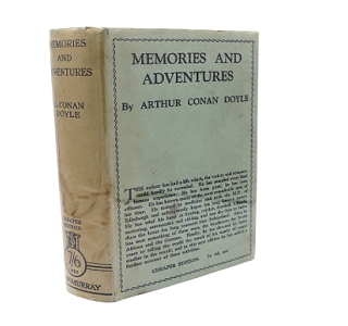 An absolutely stunning copy of Arthur Conan Doyle's "Memories and Adventures".