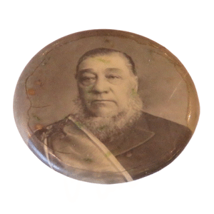 Paul Kruger tinnie lapel pin badge value