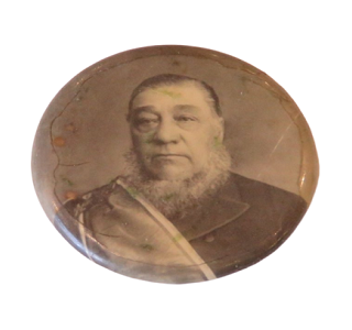 Paul Kruger tinnie lapel pin badge value