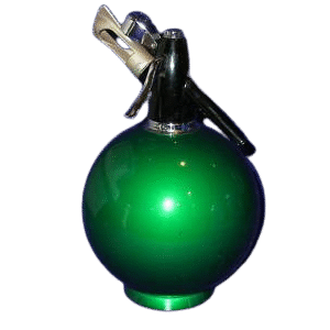Retro Green BOC Sparklers Soda Syphon value