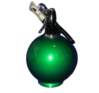 Retro Green BOC Sparklers Soda Syphon value