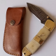 Vintage Damascus Folding Knife for sale