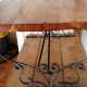 Handmade Wrought Iron and Oregon Pine coffee table