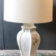 Vintage White porcelain Patterned Lamp- A33810